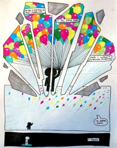 3-person collaborative comic