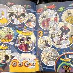 Comics page from adaptation of the Beatles Yellow Submarine with circular page compositions
