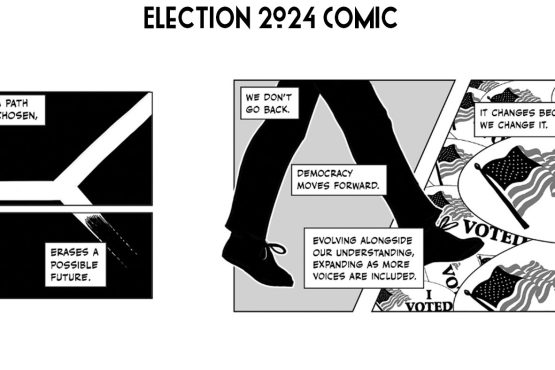 excerpts from the comic inside