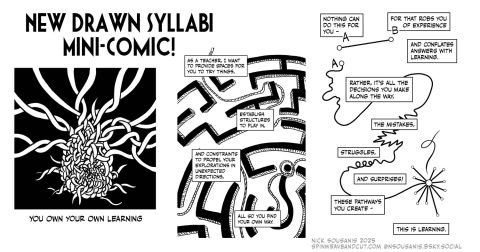 SWC cover 2025 syllabi images from a mini comic