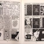 interior pages to city of glass, 9-panel grids and narration