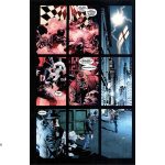 page from Final Crisis drawn by JG Jones - 9-panel grid, but the upper left four show one scene and the reverse L remaining 5 show a different one