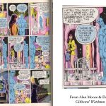 a page from watchmen, 9panels, dr. Manhattan talking about how time works "there is no time. There is no space. Do you see?"